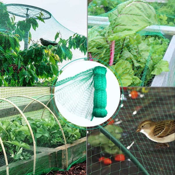 4 x 6 m Grøn Fuglenet Have Dam Netting til Planter Mesh Pr