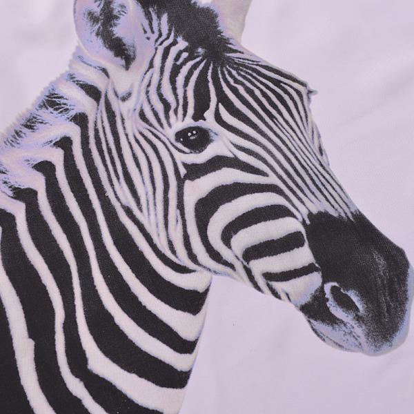 Zebra bruseforhæng, håndtegnet zebra maleri badeværelse indretning