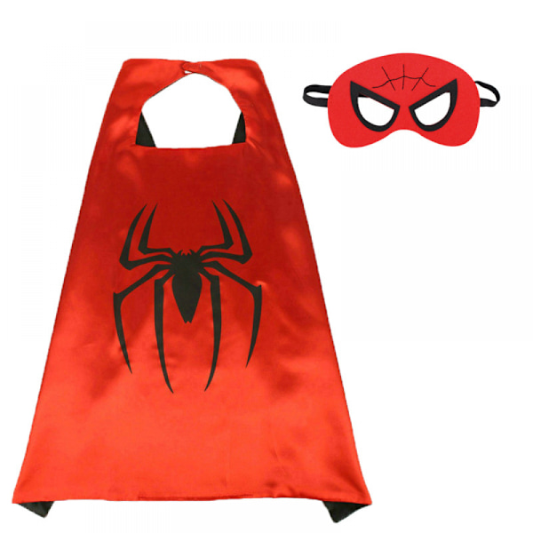 Halloween superhero cape with mask costume for children baby red