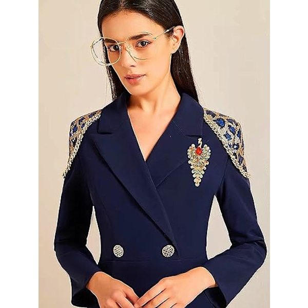 Stor påfågel brosch pin för kvinnor mode Phoenix brosch stift
