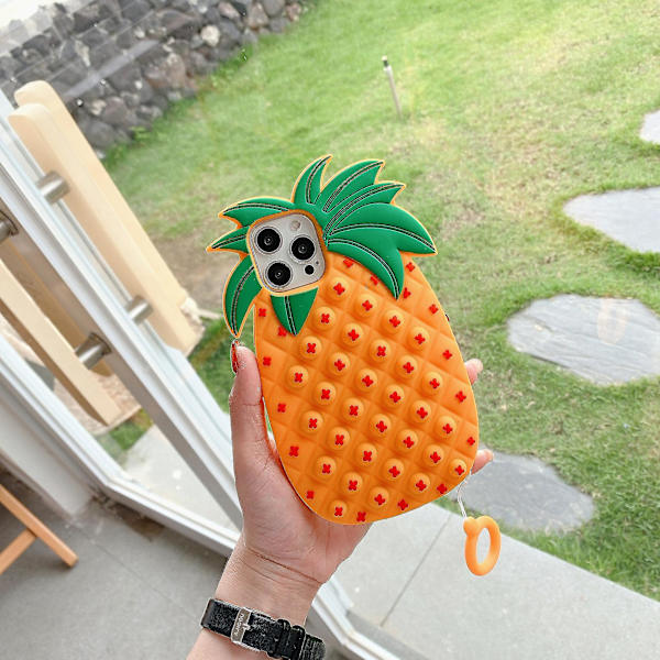 Silikoninen Fidget-lelu Puhelin Kuori Push Pop Kupla Suojaava Kuori,ip