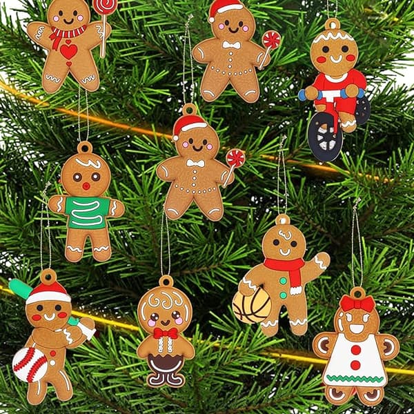 Juletræspynt og ornamenter sæt - Gingerbread Man De