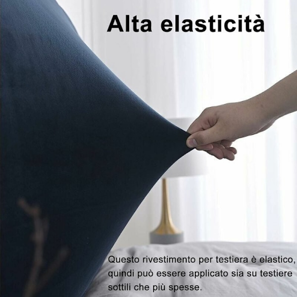 Svart 150 cm - for hodegavl 140-170 cm Elastisk hodegavltrekk for hode