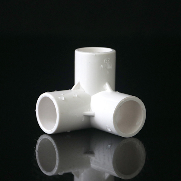 8 stk. 20 mm PVC-rørforbindelser PVC-møbelrørfittings 3-vejs e