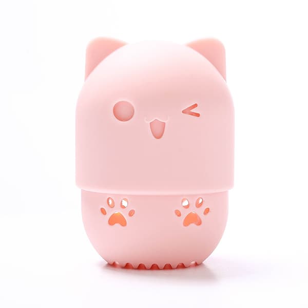 1 stk (rosa) Marshmallow Makeup Sponge for Foundation, Silicone Tra