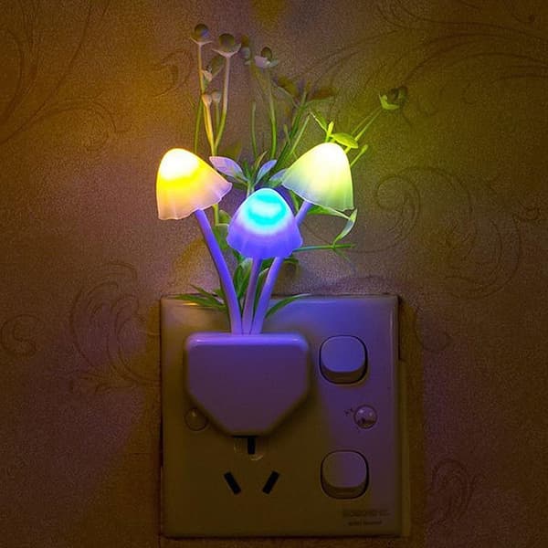 4-pakke sensor LED nattlys plugg i nattlys for voksne barn