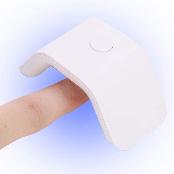 Mini UV LED nagellampa, 2W bärbar nageltork Enkelfingergel N