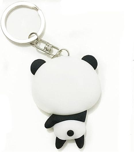 Silikoninen Panda-sarjakuva avaimenperä