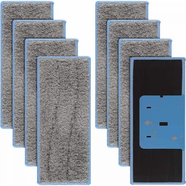 8 Pakk Vaskbare Moppputer for iRobot Braava Jet M6134, Vaskbar Mopp Pute