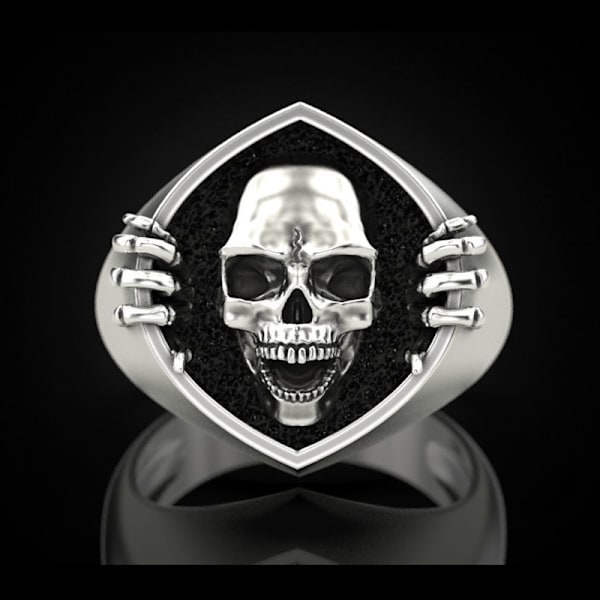 Dødningehoved Ring Vintage Mænds Fingerring Geometrisk Ring Smykker Kvinder