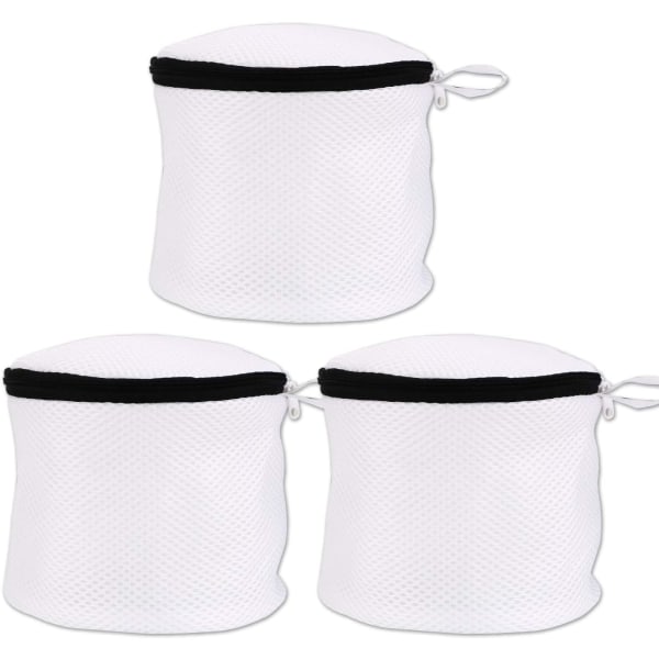 Washing Machine Laundry Net, 3PCS Cylindrical Laundry Bag with Zi