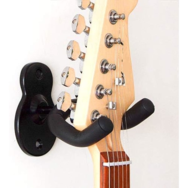 2-pack väggfästen för gitarr - krokar för akustisk, elektrisk bas och vägg