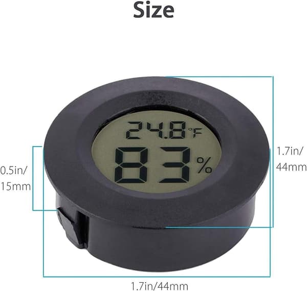 Mini Hygrometer Termometer Digital LCD Display Inomhus Utomhus Hy