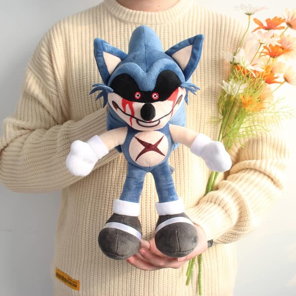 40cm/15,7\" Plysch, Evil Sonic Plyschdocka Perfekt Samling