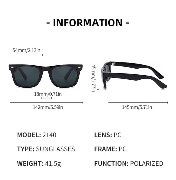 Polaroid-aurinkolasit WA - Polarized Black Black One Size