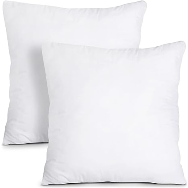 Sengeputepute (2-pakning, hvit) - 45x 45cm seng og sofa pute