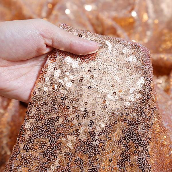 Party Sequin Bordsduk Roséguld Rektangulär Bordsduk 30x180cm