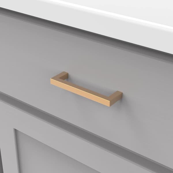 (10-pakning) Moderne håndtak 3-3/4 tommer (96 mm) senter til senter børste