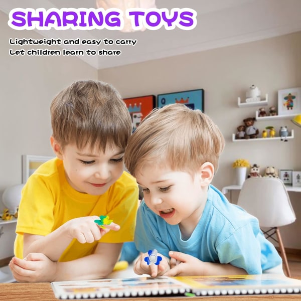 Fidget Ring Toys pop it 6-pcs Sensoriska leksaker för barn Sensoriska ringar