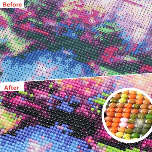 5D timanttimaalaus aikuisille ja lapsille aloittelijoille DIY kodin seinäkoriste