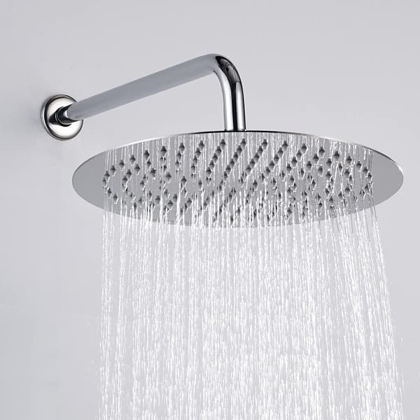 Regnbruser, Fast Rund Bruser, Ultratynd SS304 Rustfrit Stål, Badebruser, 20cm (8in)
