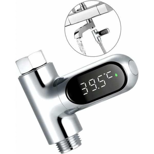 Dusjtermometer, Baby Badetermometer, LED Digital Dusj Tem