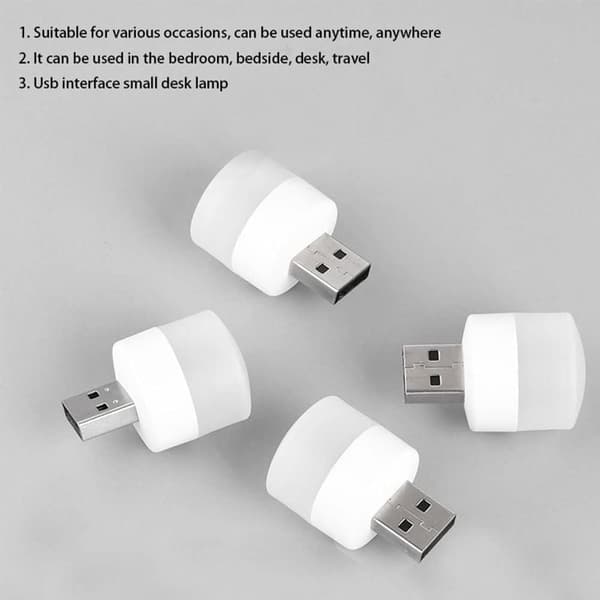 USB-lys av Night, Mini LED-pære, Plug-in, Varmhvit, Kompakt