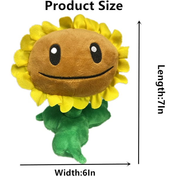 1 st Växter VS Zombies Plyschleksaker Solrosfylld mjuk figur