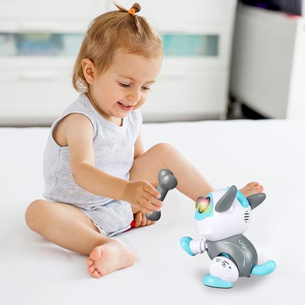 Robot Hundeleke, Intelligent Robot Hund Interaktivt Leker for Barn, Ea