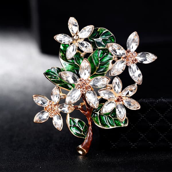 Buket Brosche Pin Grønne Blade Blomster Broscher Plante Brosche Til