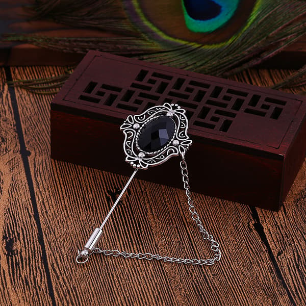 slagpinne brosch pin mode smycken antik silver
