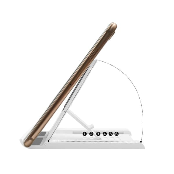 Justerbar stander til mobil / tablet Hvid