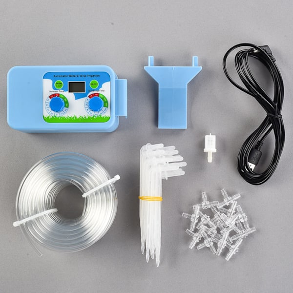 Automatisk droppbevattningssystem DIY-kit Batteri eller USB-driven wit