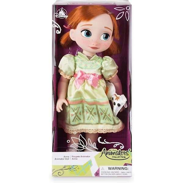Store Anna Dockan, Animator Collection, Frozen, 39 cm / 15\" med Re