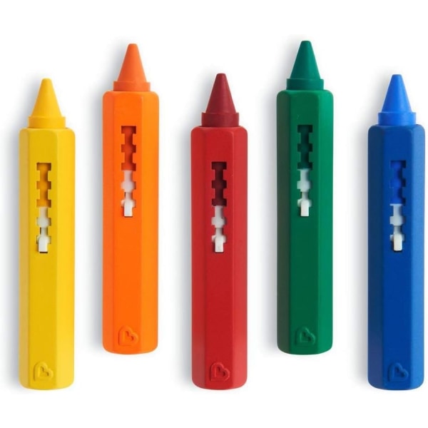 Bath Time Toy-penner - flerfargede vaskbare baderomspenner (5 pakke)