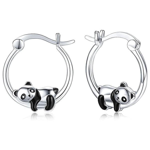 1 par søte panda epoxy øredobber