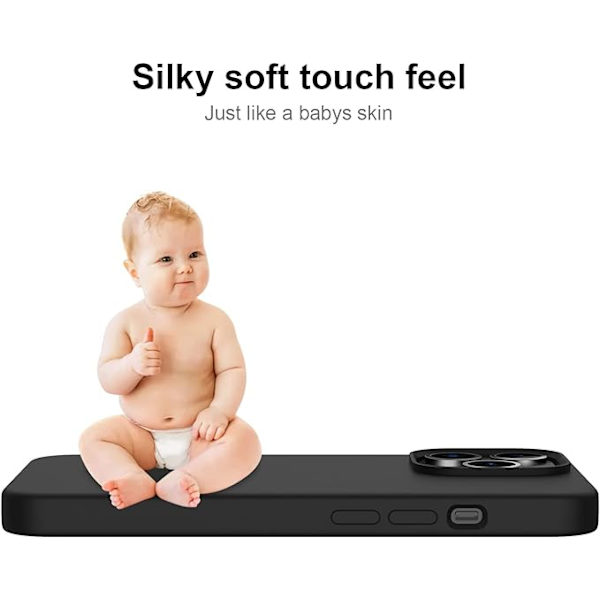 iPhone 13 Pro -kotelo, pehmeä nestemäinen silikonigeeli -puskurisuoja, S