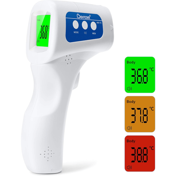 Berøringsfrit infrarødt pandetermometer af medicinsk kvalitet til baby