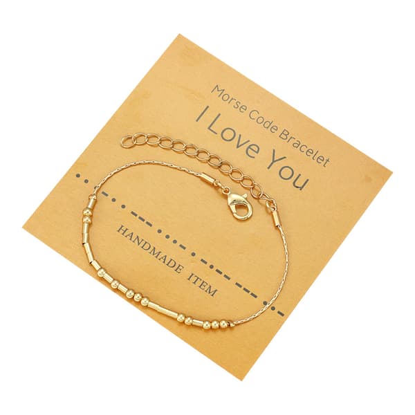 Morse Code Armband för Tonårsflicka Inspirerande Hemligt Meddelande B