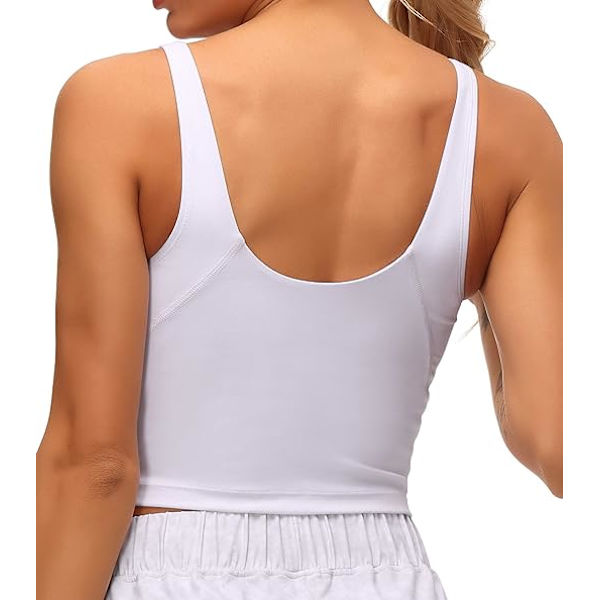 Sport-BH för kvinnor  Vadderad BH Yoga Crop Tank Tops Fitness Work