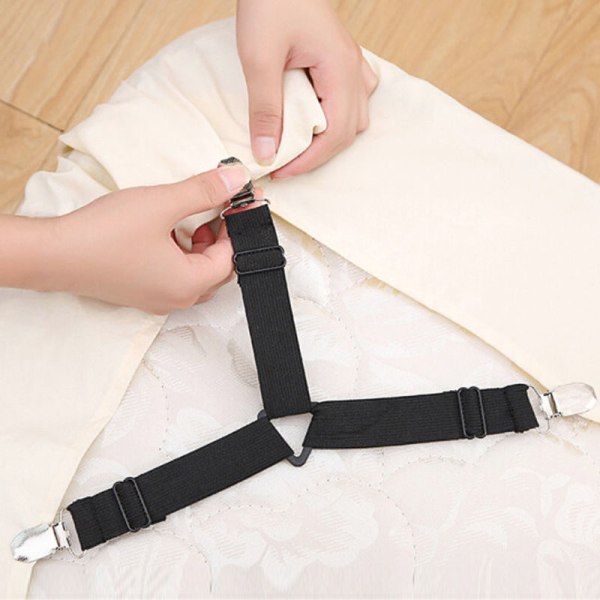 Lakenholder med lakenholdere, 4-pakning