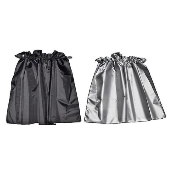 2 stk dobbeltsidig blackout polyester taffeta 190T sølv-p