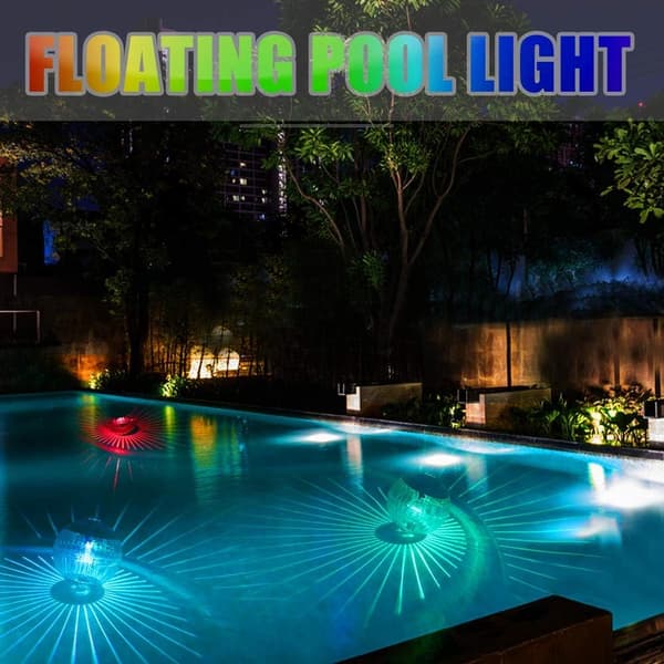 2 Flydende Pool Lys Sol Pool Lys Flydende LED Belysning Aut