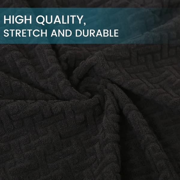 Elastiska stolsöverdrag, set om 4 moderna stretch-slip stolsöverdrag f