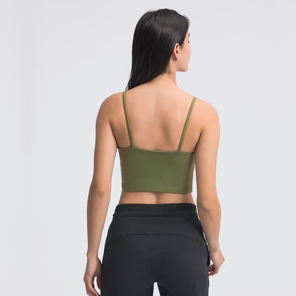 1 stk. Crop Top Spaghetti Stropper Tank Camisole Top Basic Sport