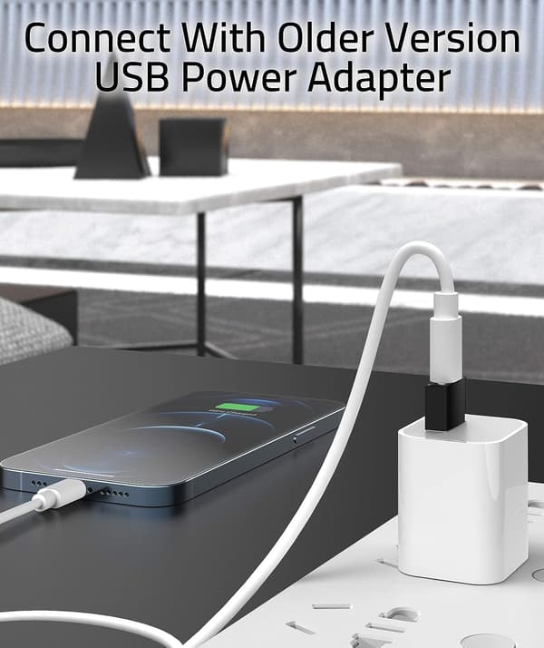 USB C - USB -sovitin 3 kpl Yhteensopiva iPhone 13 12 Pro Maxin kanssa
