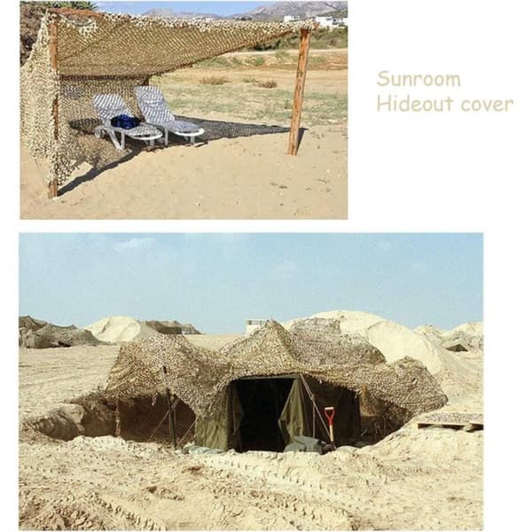 2X3M Camouflage Net Blinds Dobbelt Mesh til Dekoration Jagt Garn