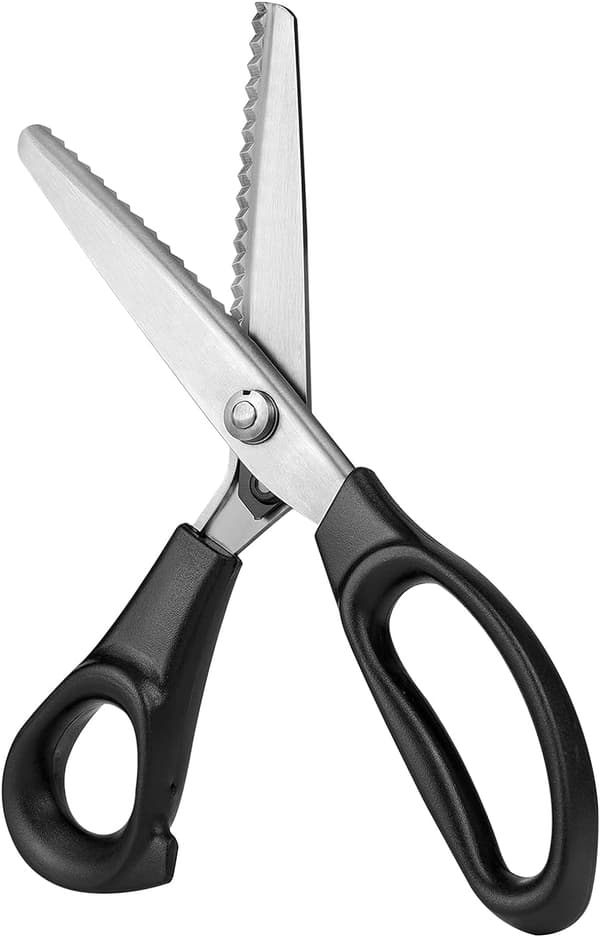 Saks 5 mm Trekant Takkede Kanter Rustfrit Stål Zig Zag Saks