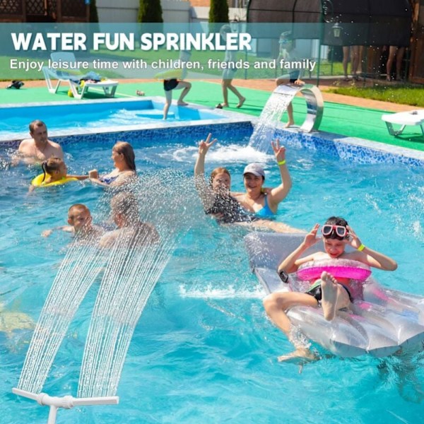 Vit vattenfall poolspray pool fontän poolsprayer aerator adj