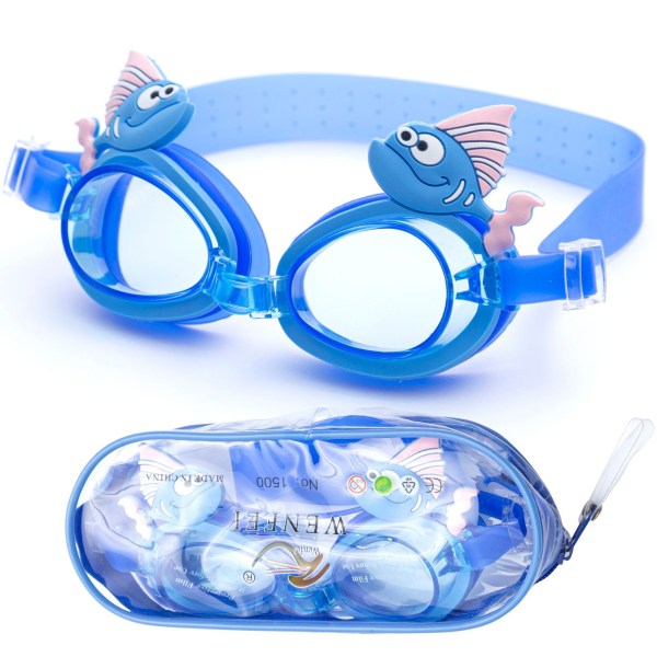 Svømmebriller for barn Sett med 2 par Anti-dugg Svømmegogg